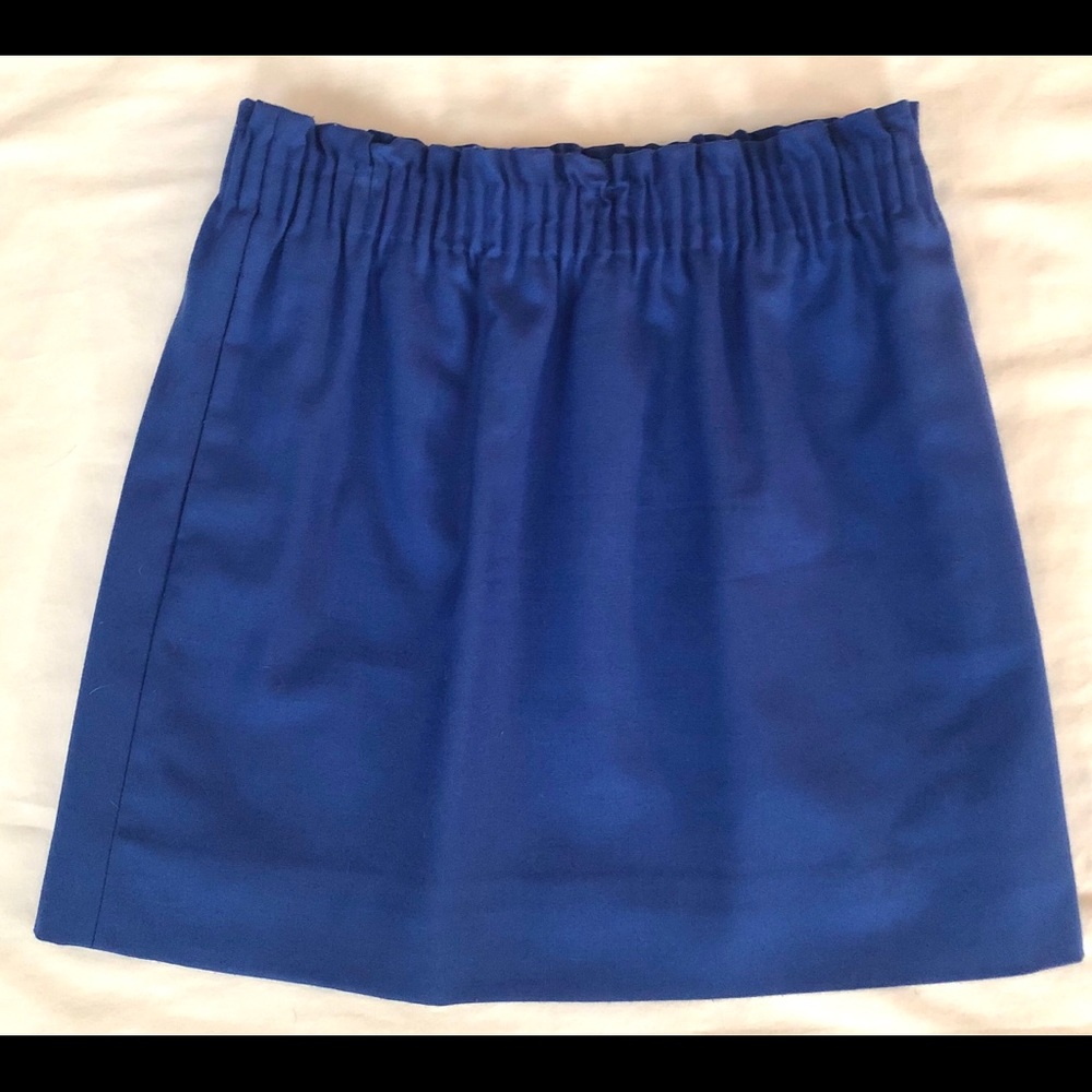 J. Crew blue mini skirt